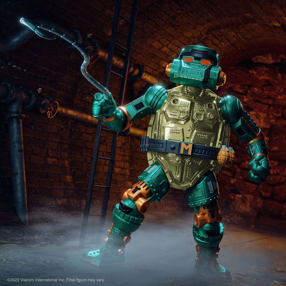 Teenage Mutant Ninja Turtles Ultimates Action Figure Guerriero Metalhead Michelangelo 18 cm
