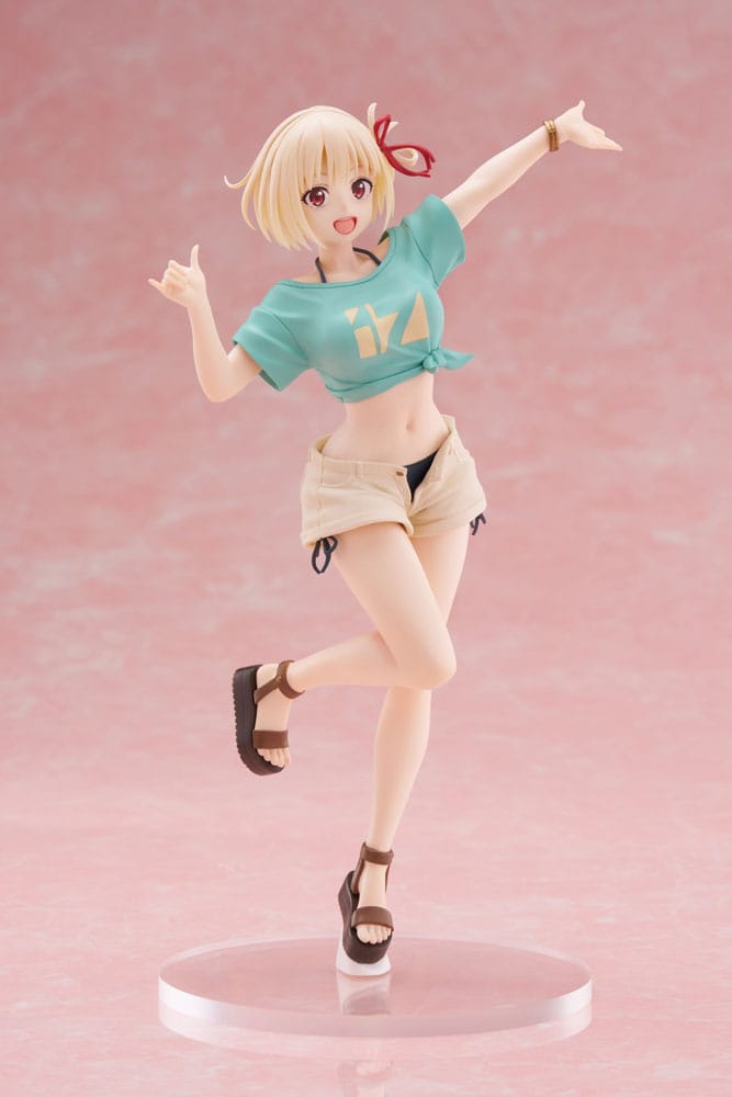 Lycoris Recoil Coreful Statua in PVC Chisato Nishikigi Hawaiian Ver. 18 centimetri