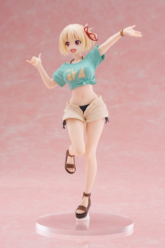 Lycoris Recoil Coreful Statua in PVC Chisato Nishikigi Hawaiian Ver. 18 centimetri
