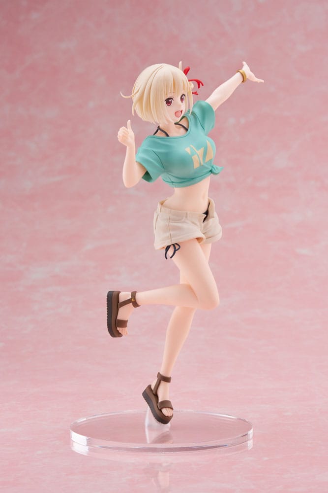 Lycoris Recoil Coreful Statua in PVC Chisato Nishikigi Hawaiian Ver. 18 centimetri