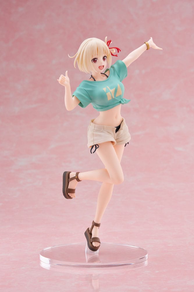 Lycoris Recoil Coreful Statua in PVC Chisato Nishikigi Hawaiian Ver. 18 centimetri