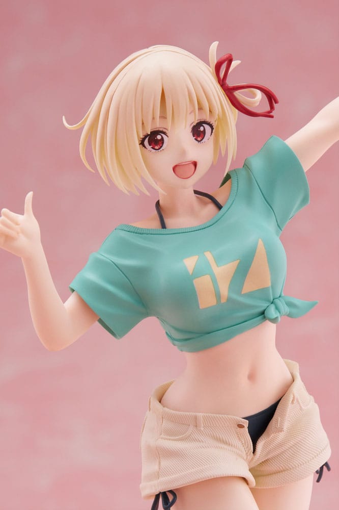 Lycoris Recoil Coreful Statua in PVC Chisato Nishikigi Hawaiian Ver. 18 centimetri