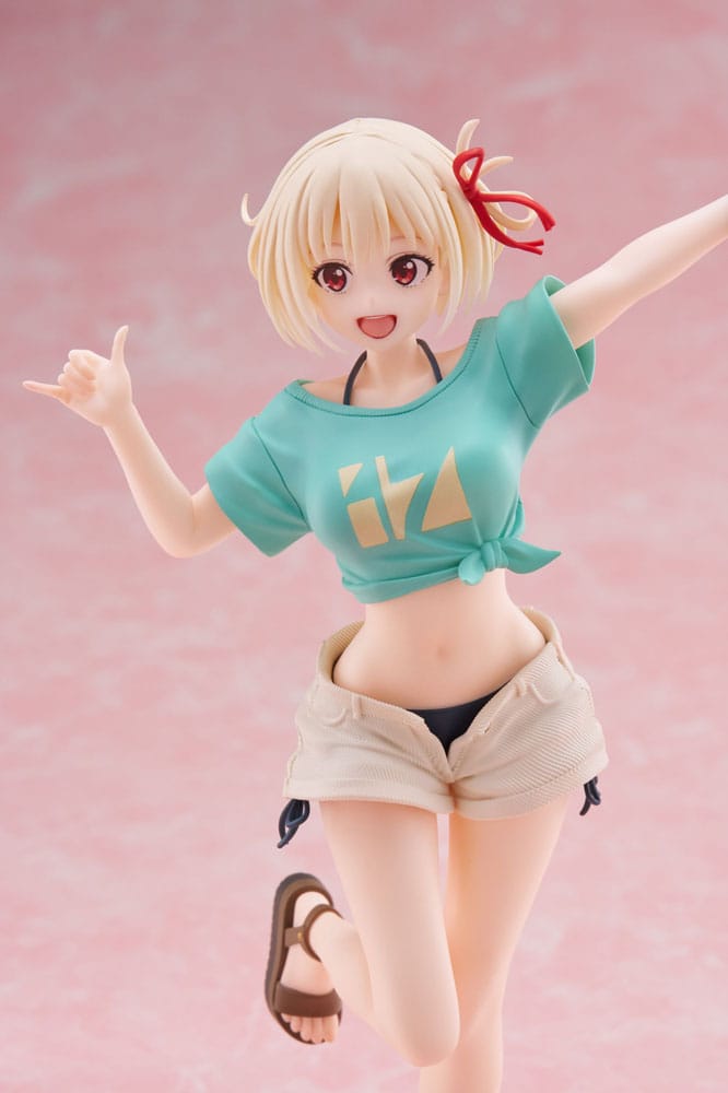 Lycoris Recoil Coreful Statua in PVC Chisato Nishikigi Hawaiian Ver. 18 centimetri