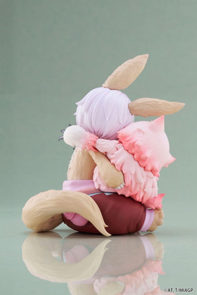 Made in Abyss: The Golden City of the Scorching Sun PVC Statue Desktop Cute Figure Nanachi &amp; Mitty Reissue 13 cm
