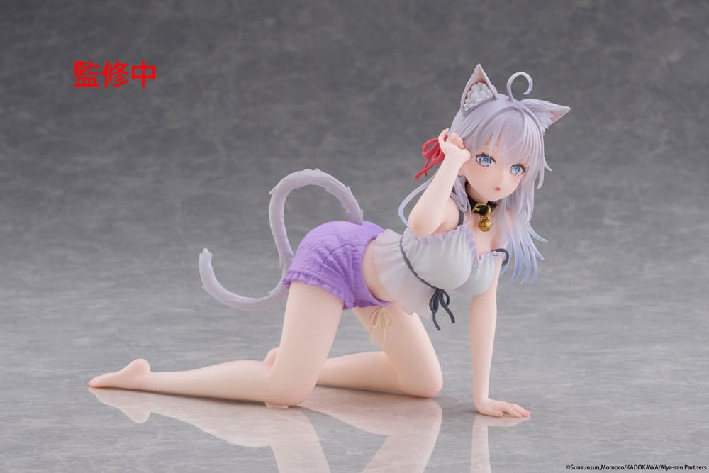 Alya Sometimes Hides Her Feelings in Russian PVC Statue Desktop Cute Figure Alya Cat Ear Roomwear Ver. 13 cm