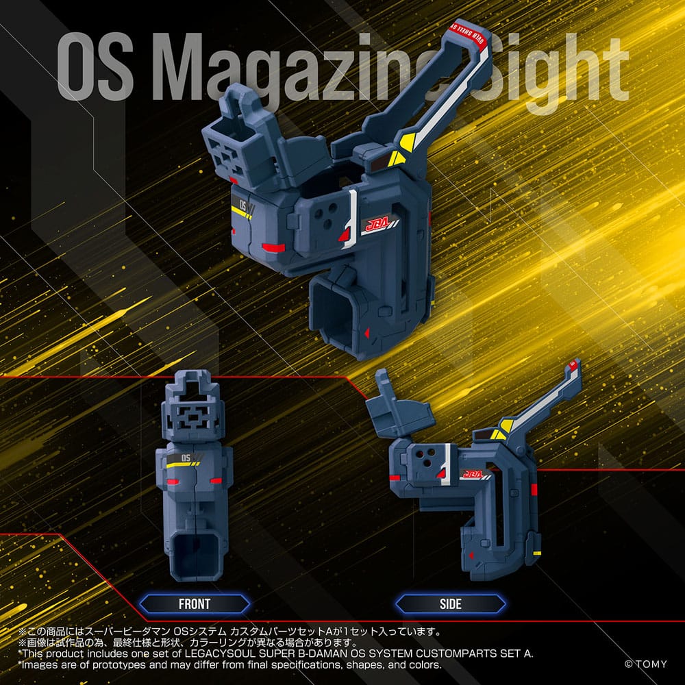 Super B-Daman Legacysoul Action Figure Accessory Set Super B-Daman OS Sytsem Custom Part Set A