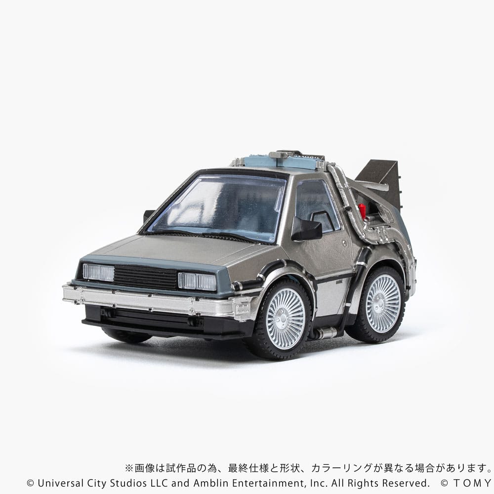 Back to the Future Q-Village Vehicle with mini-figures Time Machine 9 cm