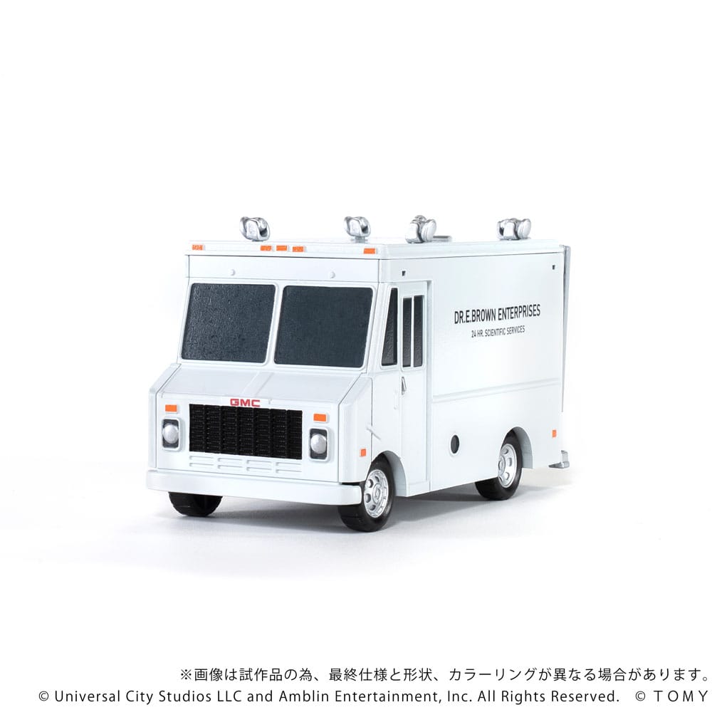 Back to the Future Q-Village Vehicles with mini-figures Time Machine Deluxe Set 9 cm