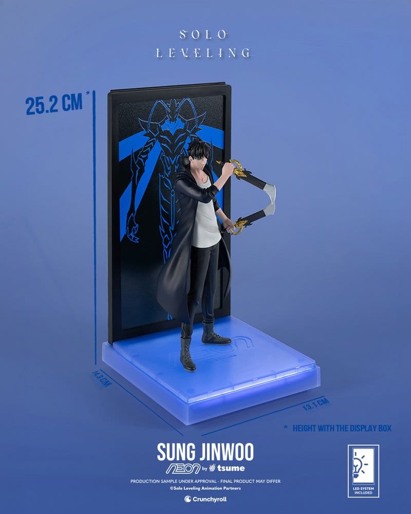 Solo Leveling Neon Figure 1/9 Sung Jinwoo 20 cm