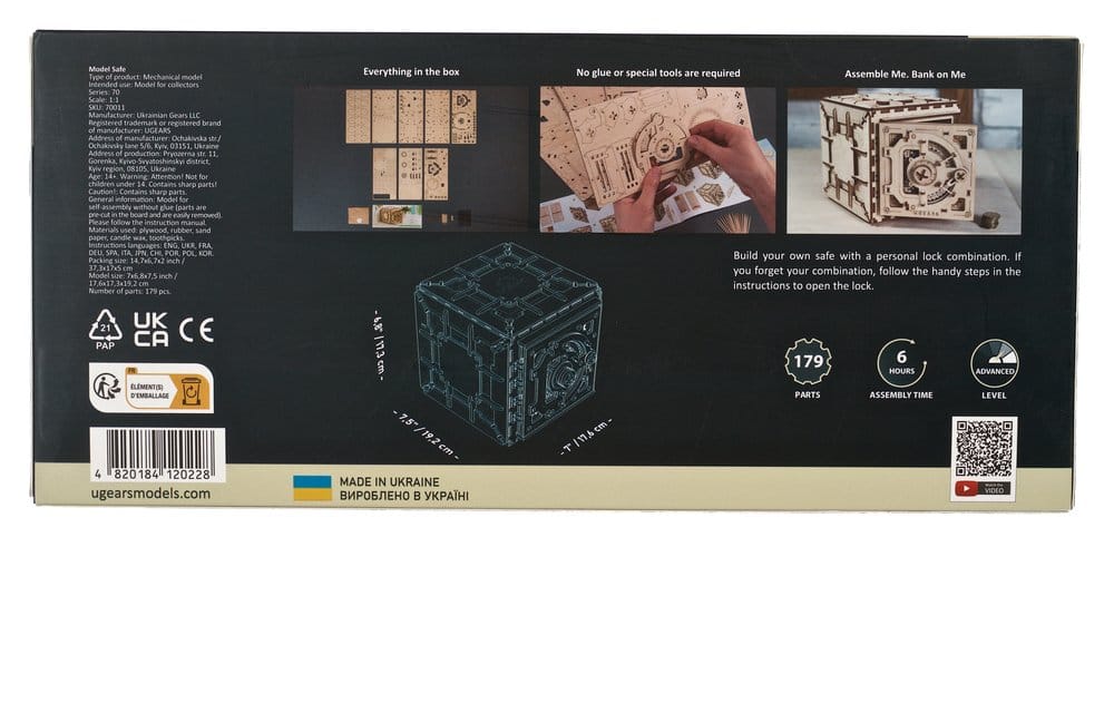 Ugears Wooden Model Kit Safe
