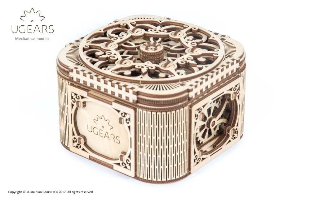 Ugears Wooden Model Kit Treasure Box
