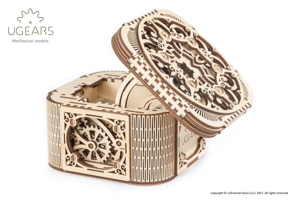 Ugears Wooden Model Kit Treasure Box