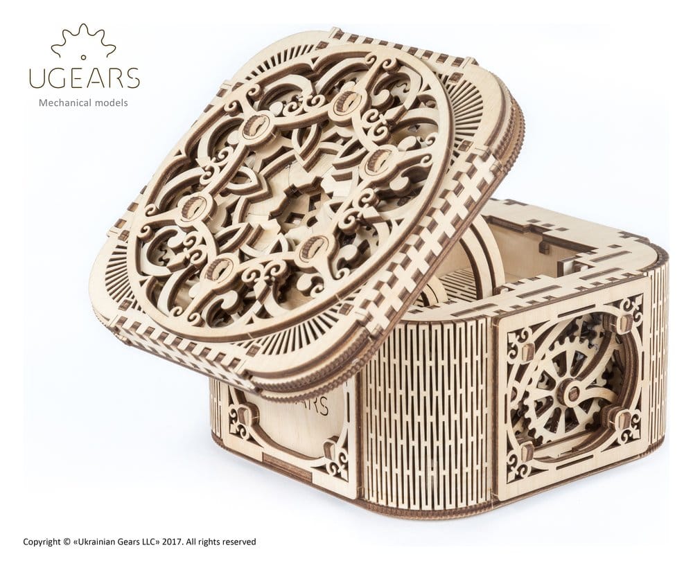 Ugears Wooden Model Kit Treasure Box