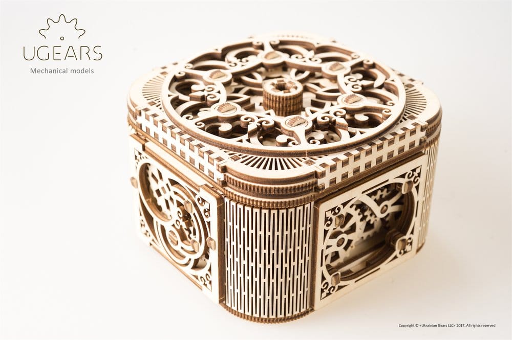 Ugears Wooden Model Kit Treasure Box