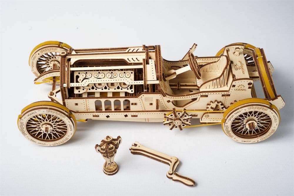 Ugears Wooden Model Kit U-9 Grand Prix Car