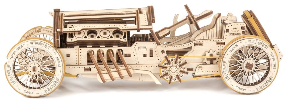 Ugears Wooden Model Kit U-9 Grand Prix Car