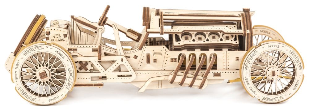 Ugears Wooden Model Kit U-9 Grand Prix Car