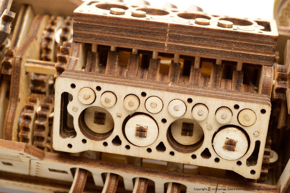 Ugears Wooden Model Kit U-9 Grand Prix Car