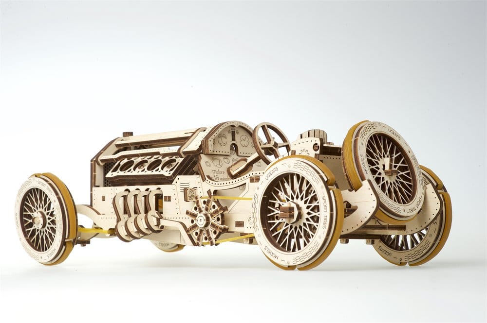 Ugears Wooden Model Kit U-9 Grand Prix Car