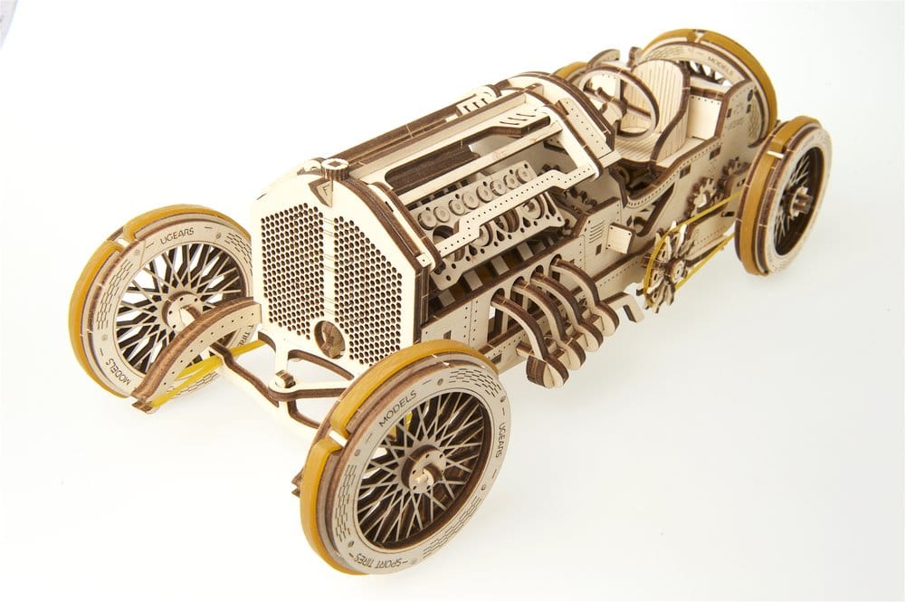 Ugears Wooden Model Kit U-9 Grand Prix Car