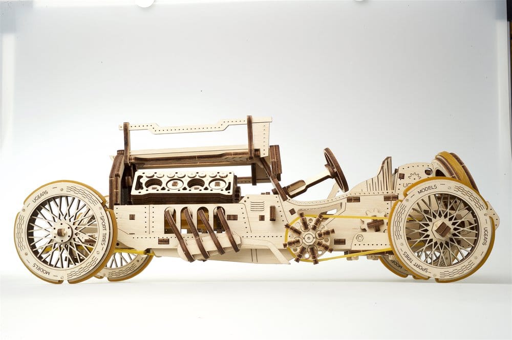 Ugears Wooden Model Kit U-9 Grand Prix Car