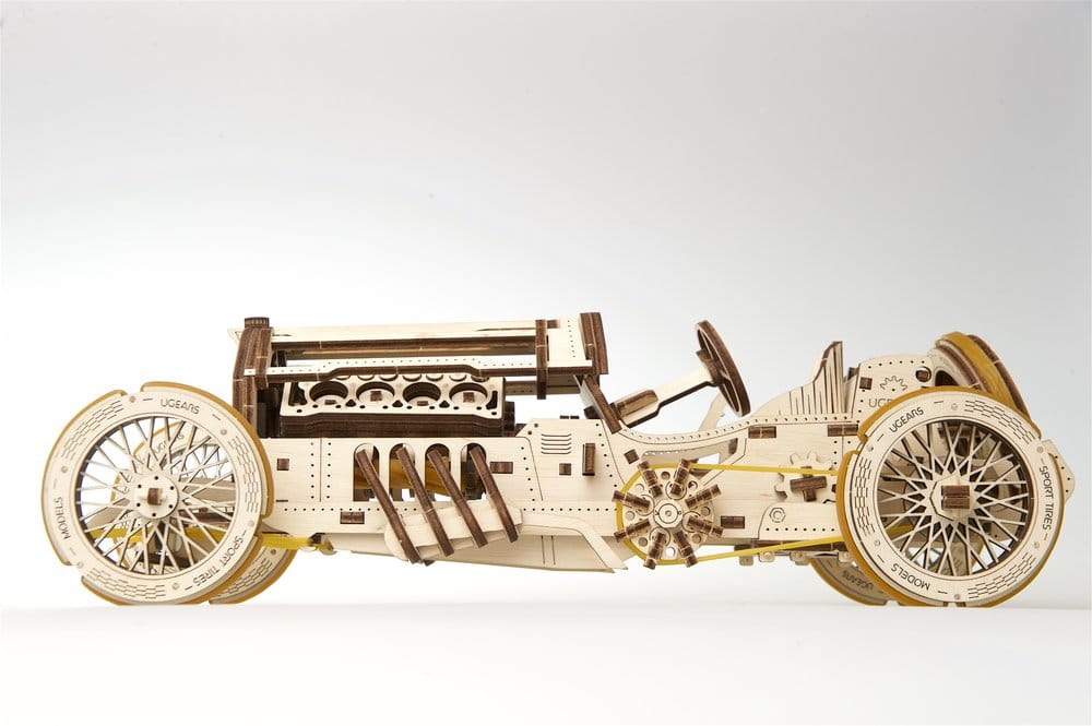 Ugears Wooden Model Kit U-9 Grand Prix Car