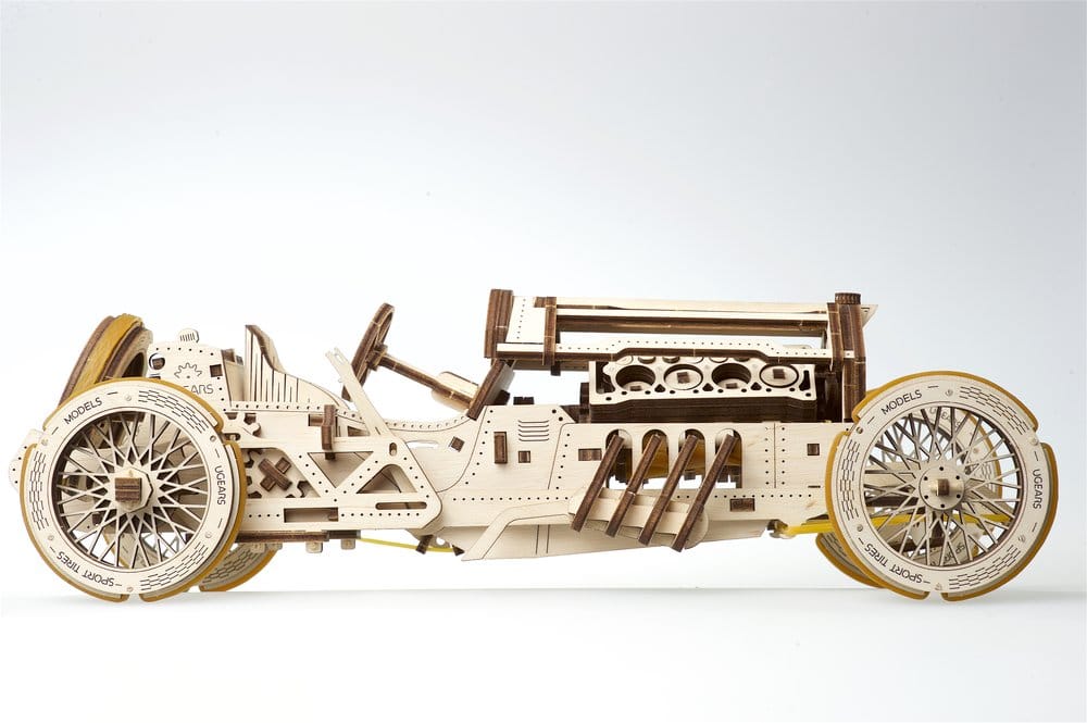 Ugears Wooden Model Kit U-9 Grand Prix Car