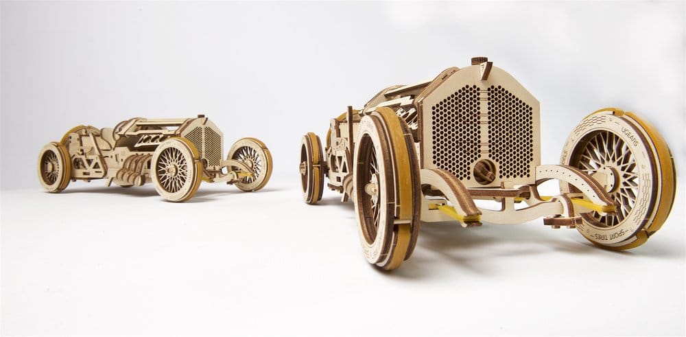 Ugears Wooden Model Kit U-9 Grand Prix Car