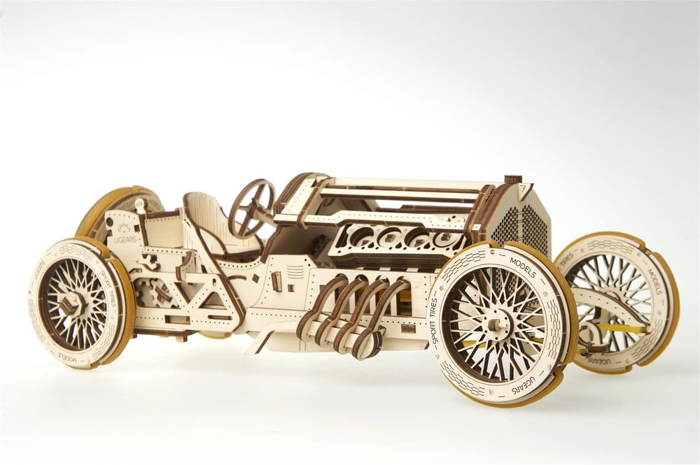 Ugears Wooden Model Kit U-9 Grand Prix Car