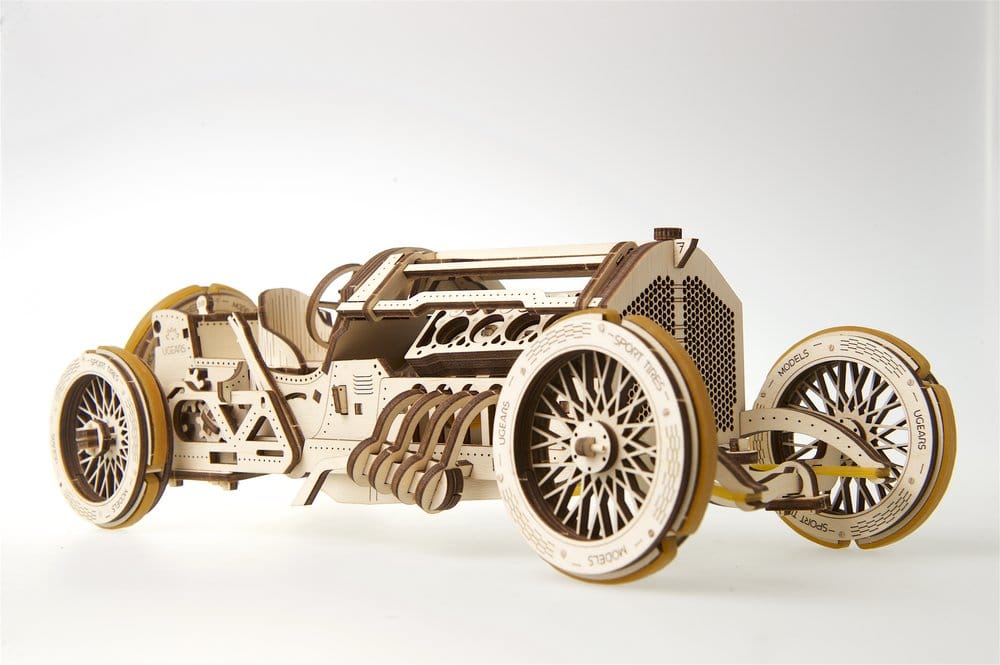 Ugears Wooden Model Kit U-9 Grand Prix Car