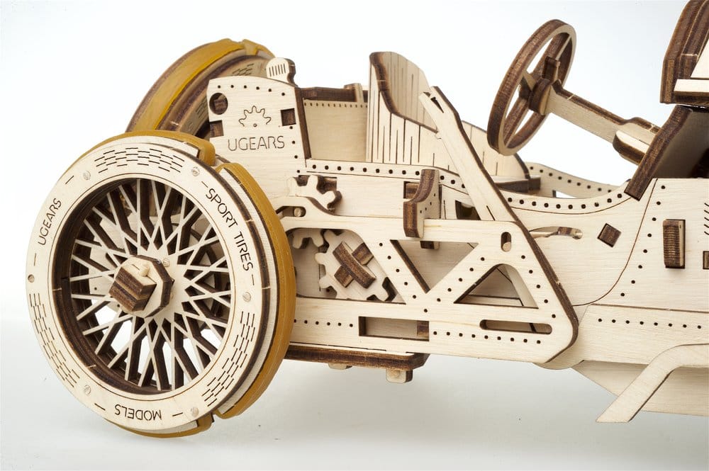 Ugears Wooden Model Kit U-9 Grand Prix Car