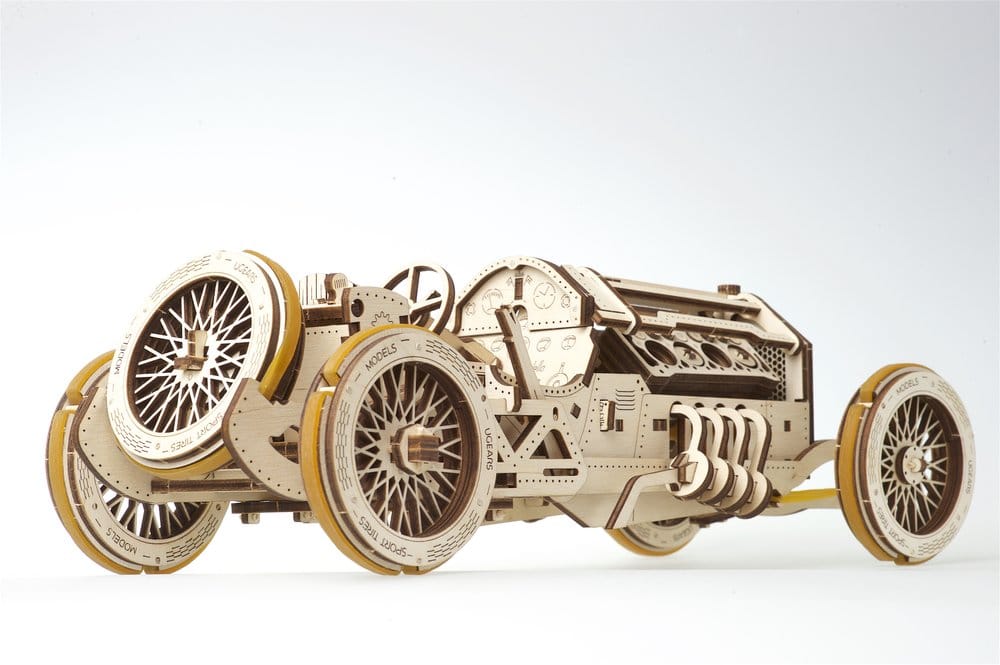 Ugears Wooden Model Kit U-9 Grand Prix Car
