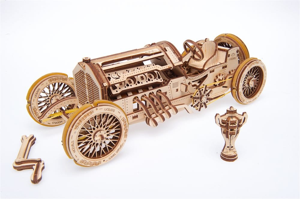 Ugears Wooden Model Kit U-9 Grand Prix Car