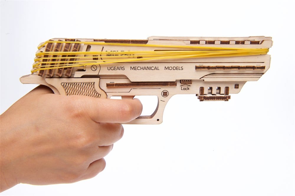Ugears Wooden Model Kit Wolf-01 Handgun