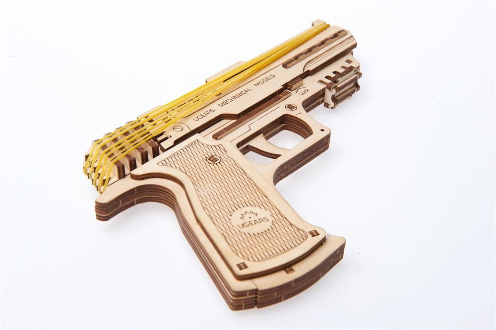 Ugears Wooden Model Kit Wolf-01 Handgun