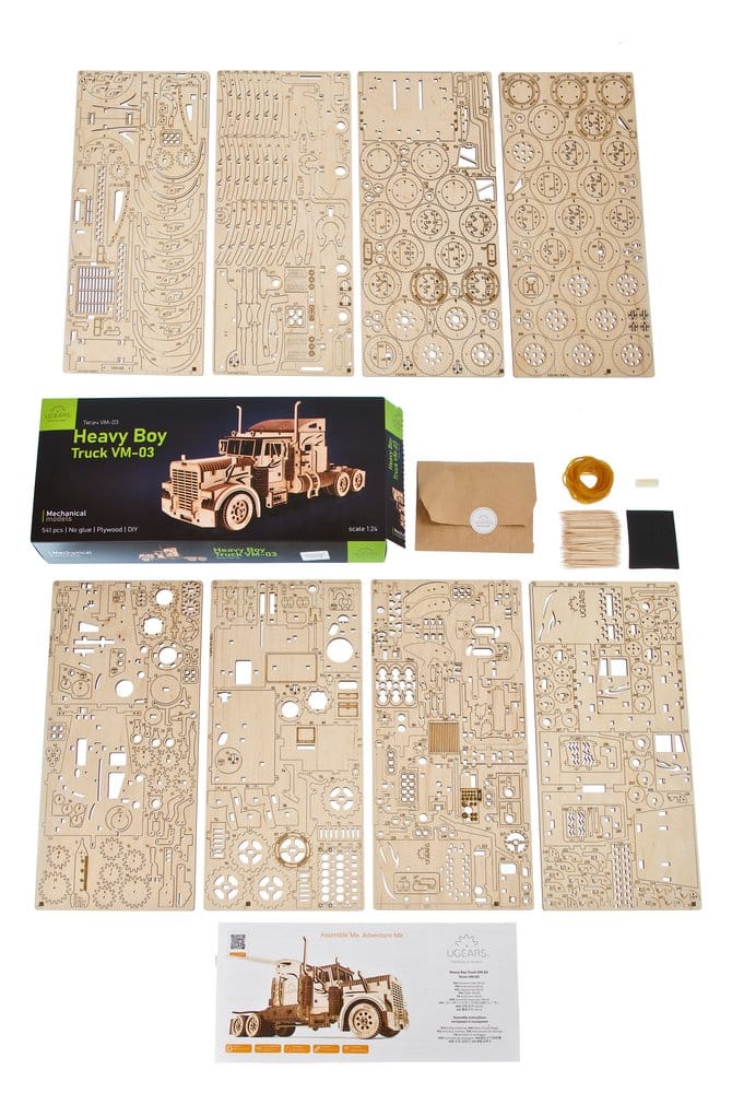 Ugears Wooden Model Kit Heavy Boy Truck VM-03
