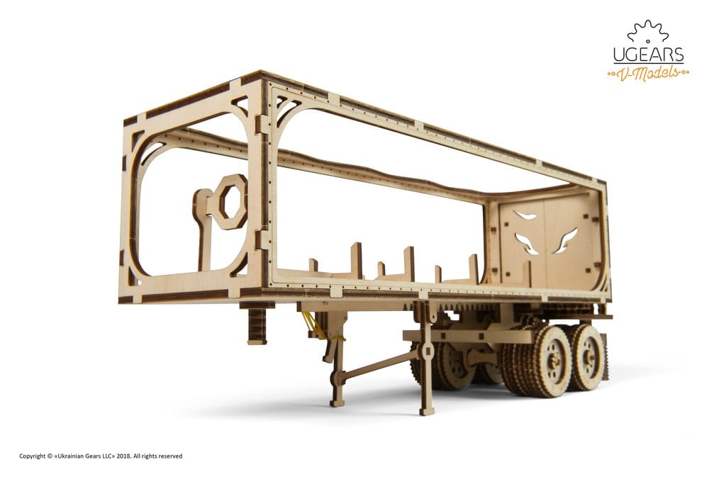 Ugears Wooden Model Kit Trailer for Heavy Boy Truck VM-03