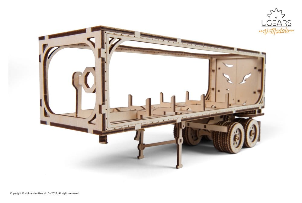 Ugears Wooden Model Kit Trailer for Heavy Boy Truck VM-03