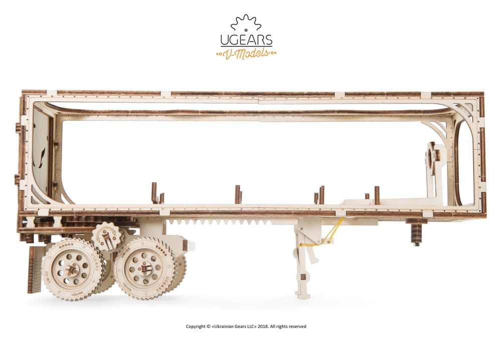 Ugears Wooden Model Kit Trailer for Heavy Boy Truck VM-03