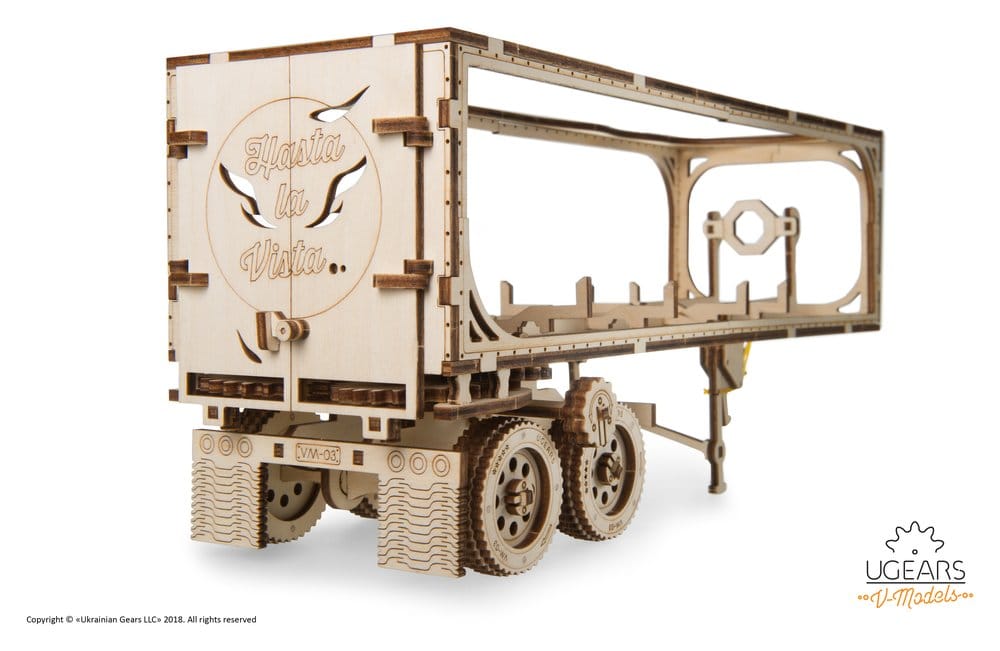 Ugears Wooden Model Kit Trailer for Heavy Boy Truck VM-03