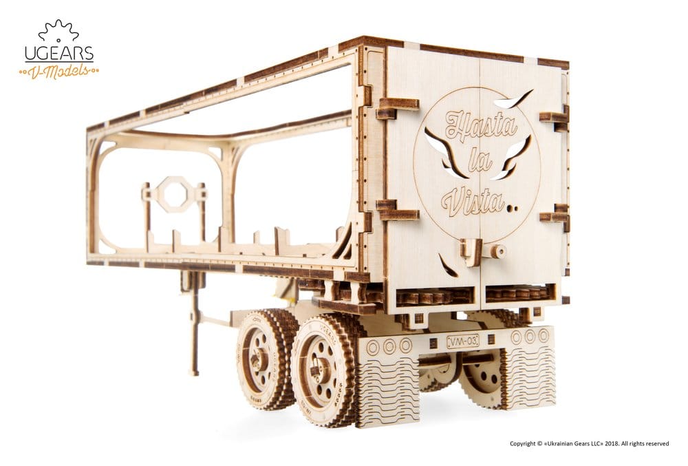 Ugears Wooden Model Kit Trailer for Heavy Boy Truck VM-03