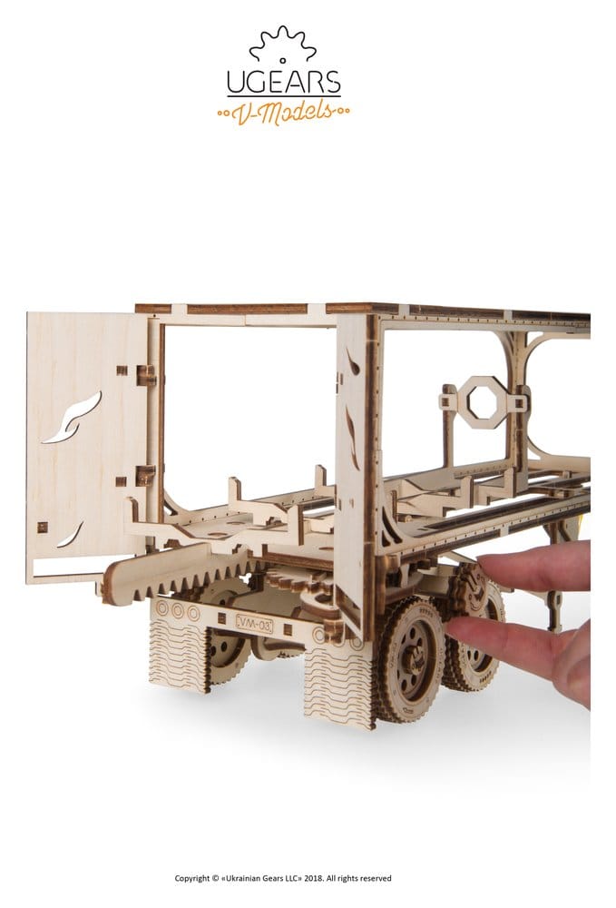 Ugears Wooden Model Kit Trailer for Heavy Boy Truck VM-03