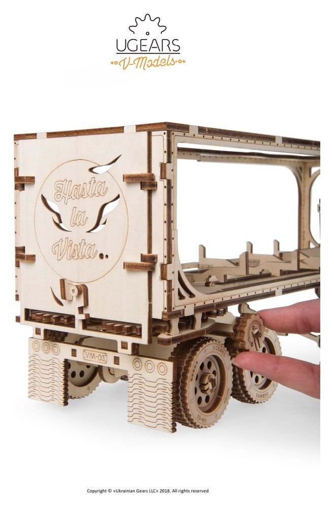 Ugears Wooden Model Kit Trailer for Heavy Boy Truck VM-03