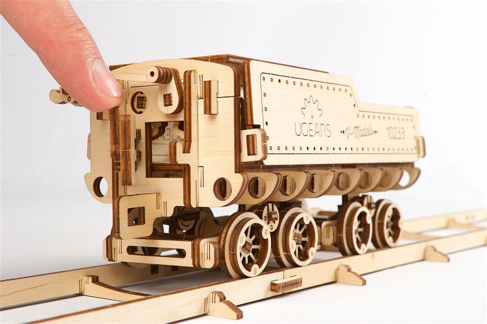Ugears Wooden Model Kit V-Express Steam Train with Tender