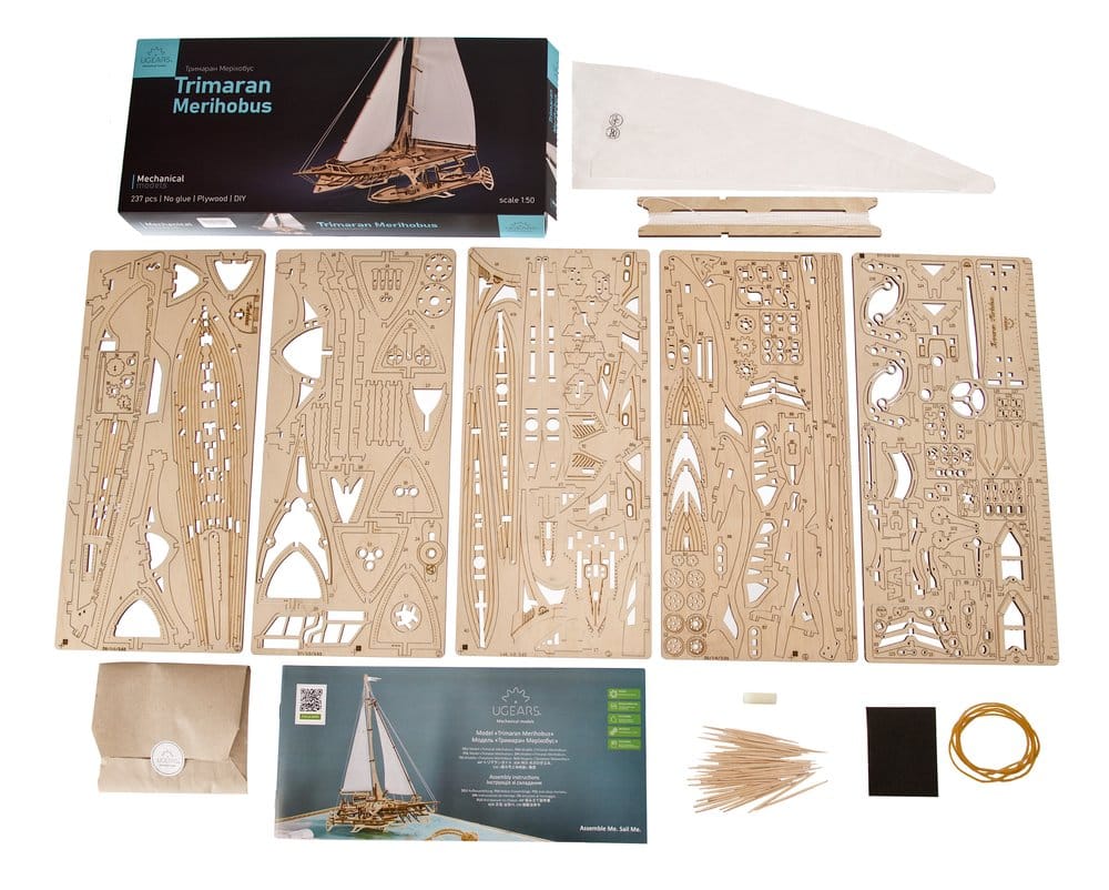 Ugears Wooden Model Kit Trimaran Merihobus