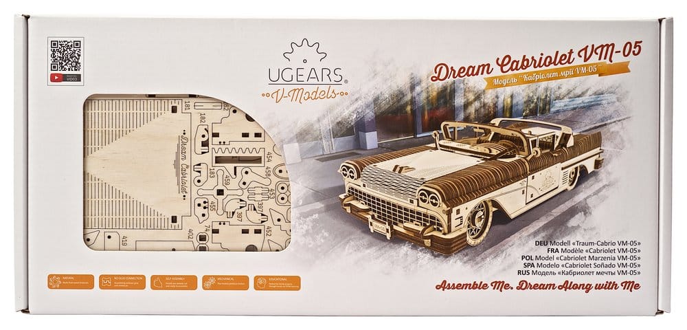Ugears Wooden Model Kit Dream Cabriolet VM-05