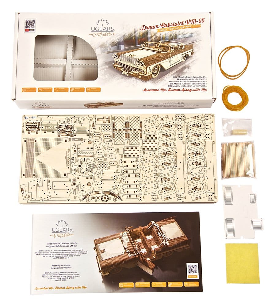 Ugears Wooden Model Kit Dream Cabriolet VM-05