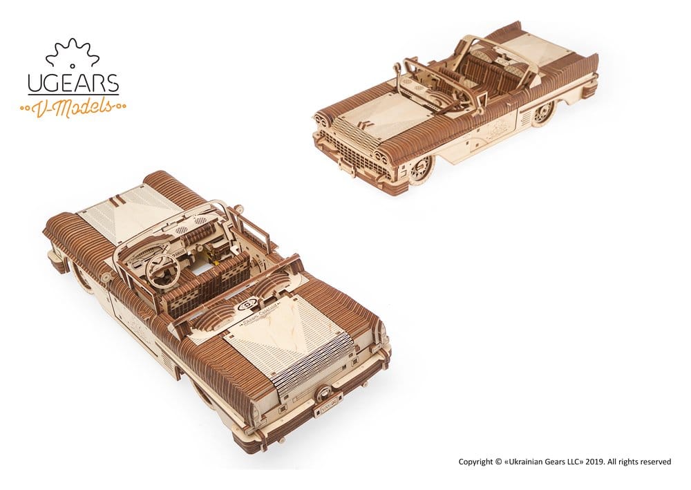 Ugears Wooden Model Kit Dream Cabriolet VM-05