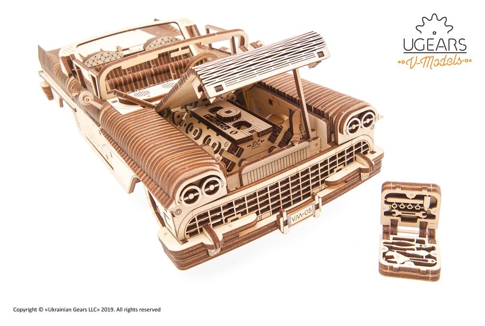 Ugears Wooden Model Kit Dream Cabriolet VM-05