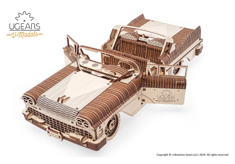 Ugears Wooden Model Kit Dream Cabriolet VM-05